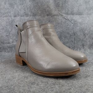 MIA Girl Shoes Womens 8 Booties Fashion Grey Zip Gore Ankle Boots Casual Classic